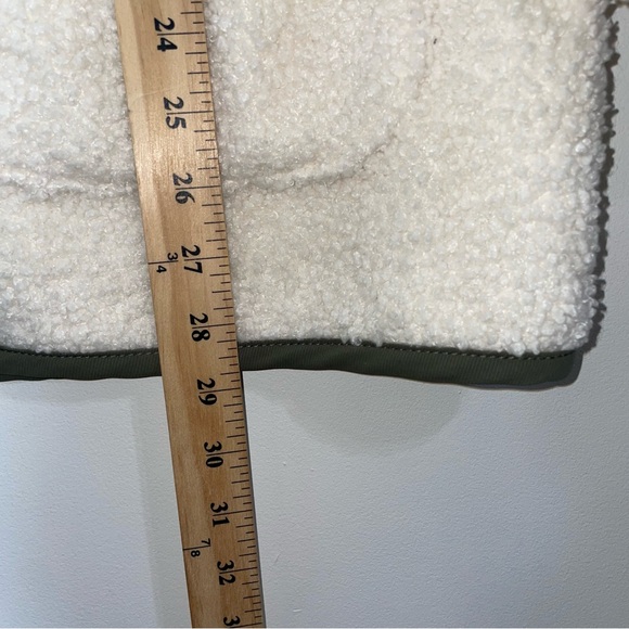 LUCKY BRAND Sherpa Faux Shearling Teddy Fleece Coat Jacket Size L Oatmeal $169 - Picture 8 of 10